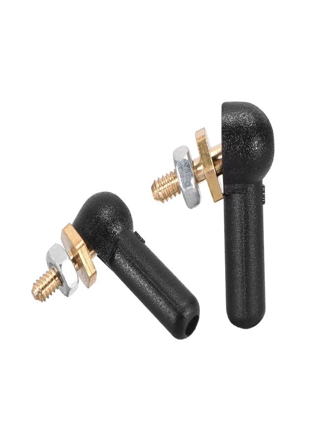 HIPICCO 10 PCS 2mm/M2 Linkage End Tie Rod End Metal Ball Head Black for RC Boat Airplane Robot - Image 1